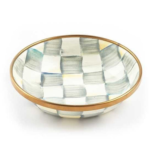 MacKenzie-Childs Bowls Sterling Check Enamel Dipping Bowl
