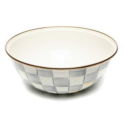 MacKenzie-Childs Bowls Sterling Check Enamel Everyday Bowl - Medium