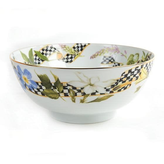 MacKenzie-Childs Bowls Thistle & Bee Serving Bowl - FINAL SALE