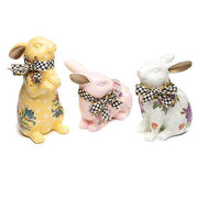 MacKenzie-Childs Bunnies & Rabbits Florabunda Bunny - Yellow - FINAL SALE