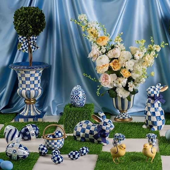 MacKenzie-Childs Bunnies & Rabbits Royal Check Standing Bunny - FINAL SALE