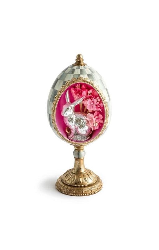 MacKenzie-Childs Bunnies & Rabbits Touch of Pink Bunny Treasure Egg - FINAL  SALE