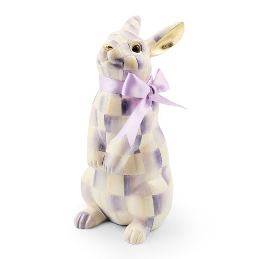 MacKenzie-Childs Bunnies & Rabbits Violet Check Standing Bunny