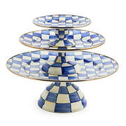 MacKenzie-Childs Cake Stand MacKenzie-Childs Royal Check Pedestal Platter - Small