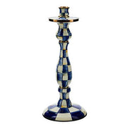 MacKenzie-Childs candle holder Royal Check Large Candlestick