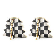 MacKenzie-Childs Candle Holders Check Tree Candle Holders - Set of 2