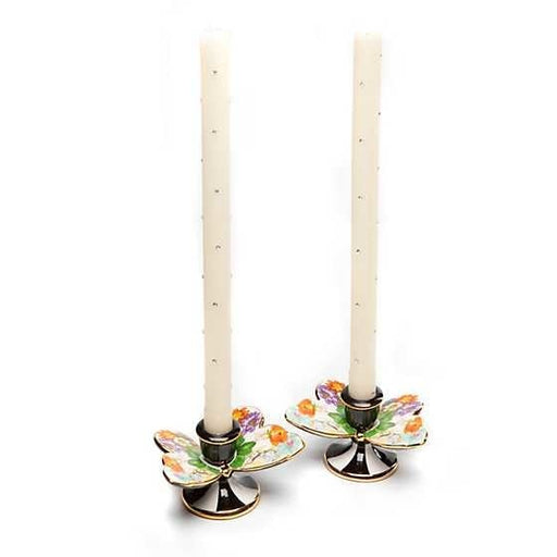 MacKenzie-Childs Candle Holders Flower Market Butterfly Candle Holders - Set of 2