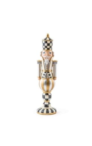 MacKenzie-Childs Candle Holders Glam Up Buckingham Nutcracker Candle Holder