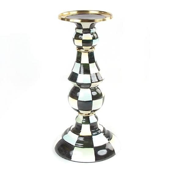 MacKenzie-Childs Candle Holders Mackenzie-Childs Courtly Check Large Pillar Candlestick