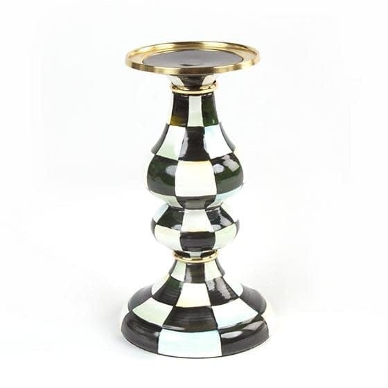 MacKenzie-Childs Candle Holders Mackenzie-Childs Courtly Check Medium Pillar Candlestick