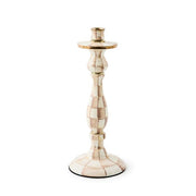 MacKenzie-Childs Candle Holders Mackenzie-Childs Mocha Check Large Candlestick