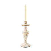 MacKenzie-Childs Candle Holders Mackenzie-Childs Mocha Check Medium Candlestick