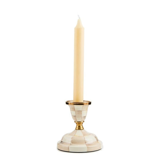 MacKenzie-Childs Candle Holders Mackenzie-Childs Mocha Check Short Candlestick
