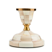 MacKenzie-Childs Candle Holders Mackenzie-Childs Mocha Check Short Candlestick