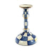 MacKenzie-Childs Candle Holders Royal Check Enamel Candlestick - Middling