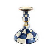 MacKenzie-Childs Candle Holders Royal Check Enamel Candlestick - Modes