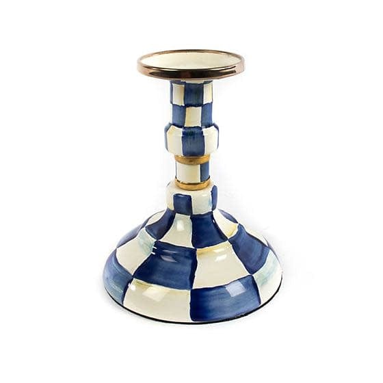 MacKenzie-Childs Candle Holders Royal Check Enamel Candlestick - Modes