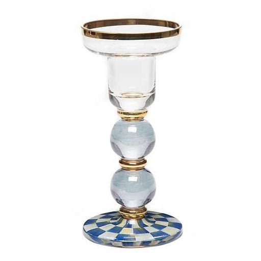 MacKenzie-Childs Candle Holders Royal Check Sphere Candlestick - Medium