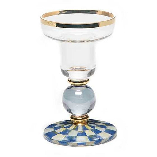 MacKenzie-Childs Candle Holders Royal Check Sphere Candlestick - Small