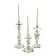 MacKenzie-Childs Candle Holders Sterling Check Enamel Candlestick - Large