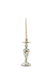 MacKenzie-Childs Candle Holders Sterling Check Enamel Candlestick - Medium
