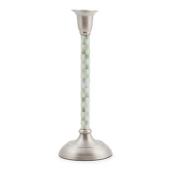 MacKenzie-Childs Candle Holders Sterling Check Medium Candlestick