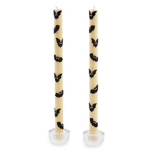 MacKenzie-Childs Candles Bat Dinner Candles, Set of 2