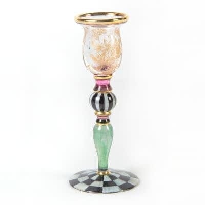 MacKenzie-Childs Candles Blooming Taper Candlestick - Short