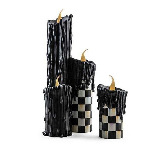 MacKenzie-Childs Candles courtly check melting candle cluster