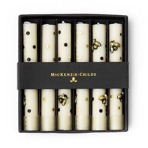 MacKenzie-Childs Candles Mini Dinner Candles - Bee - Set of 6