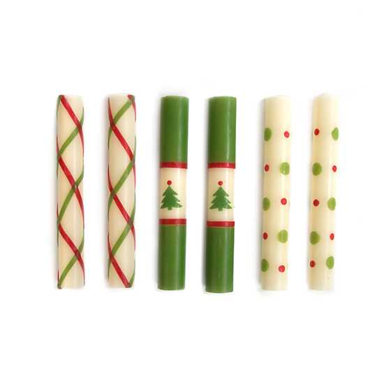 MacKenzie-Childs Candles Mini Noel Dinner Candles, Set of 6