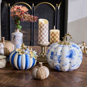 MacKenzie-Childs Candles Mocha Check 4" Pillar Candle