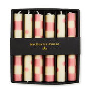 MacKenzie-Childs Candles Pink Mini Dinner Candles, Set of 6