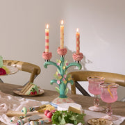 MacKenzie-Childs Candles Pink Mini Dinner Candles, Set of 6