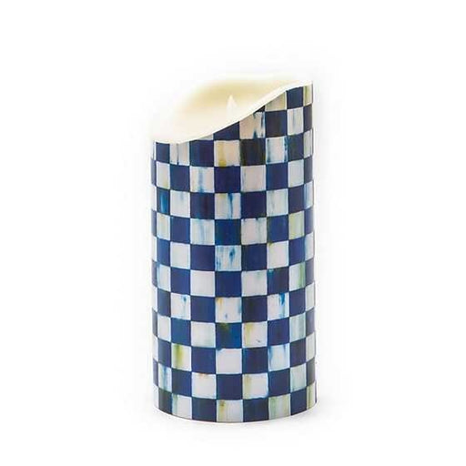 MacKenzie-Childs Candles Royal Check Flicker 10" Pillar Candle