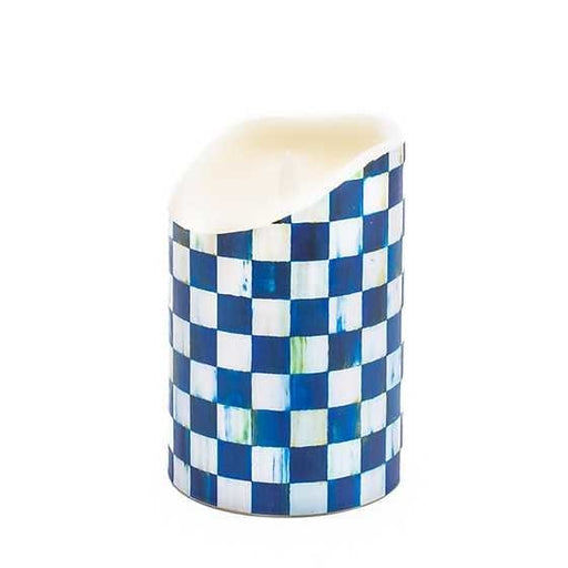 MacKenzie-Childs Candles Royal Check Flicker 6" Pillar Candle
