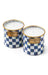 MacKenzie-Childs Candles Royal Check Small Citronella Candles, Set of 2