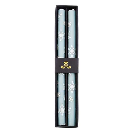 MacKenzie-Childs Candles Snowflake Dinner Candles, Set of 2