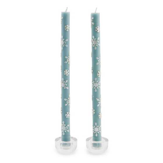 MacKenzie-Childs Candles Snowflake Dinner Candles, Set of 2