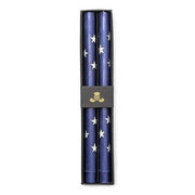 MacKenzie-Childs Candles Star Dinner Candles - Navy & Pearl - Set of 2