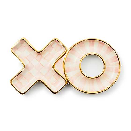 MacKenzie-Childs Candy Dish Rosy XO Dish