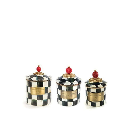 MacKenzie-Childs Canister Courtly Check Little Canisters, Set of 3