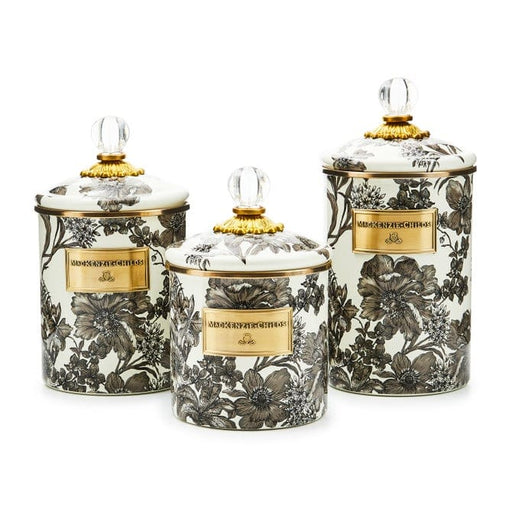 MacKenzie-Childs Canister Mackenzie-Childs Sterling English Garden Medium Canister