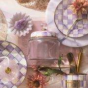 MacKenzie-Childs Canister Mackenzie-Childs Violet Check Small Kitchen Canister