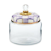 MacKenzie-Childs Canister Mackenzie-Childs Violet Check Small Kitchen Canister