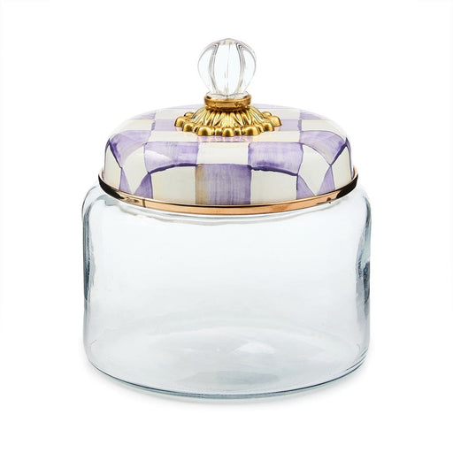 MacKenzie-Childs Canister Mackenzie-Childs Violet Check Small Kitchen Canister