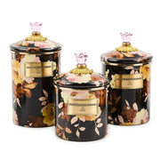 MacKenzie-Childs Canister Mackenzie-Childs Wild Rose Brown Large Canister