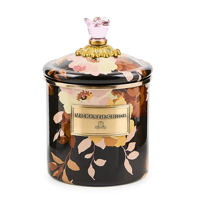 MacKenzie-Childs Canister Mackenzie-Childs Wild Rose Brown Small Canister