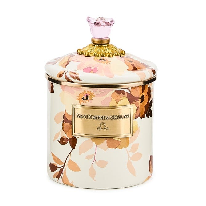 MacKenzie-Childs Canister Mackenzie-Childs Wild Rose White Small Canister