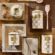 MacKenzie-Childs Canister Mocha Check Large Canister